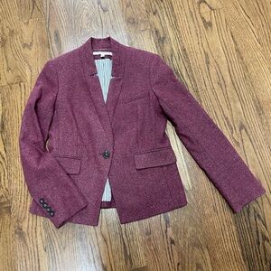 Veronica Beard Farley Dickey Jacket in Berry, Size 8